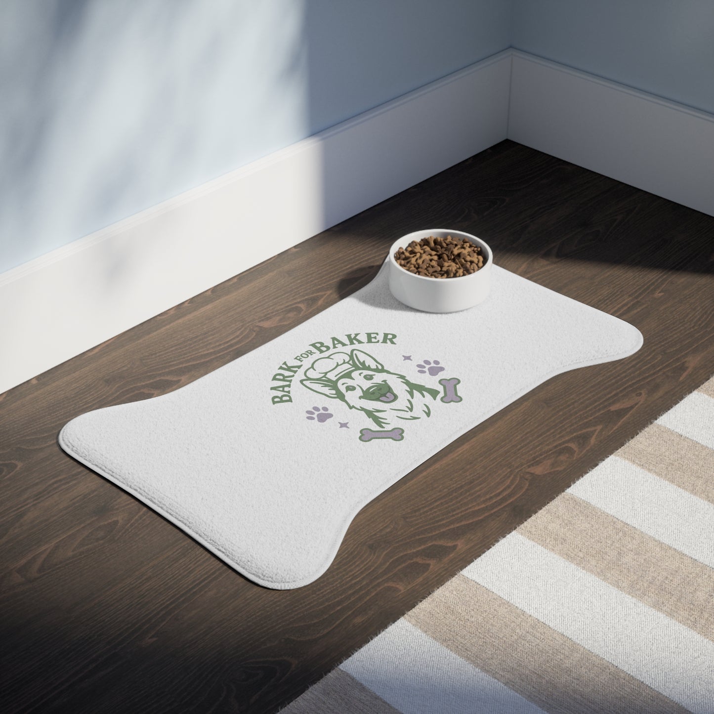 Bark For Baker | Bone Shaped Dog Food Mat